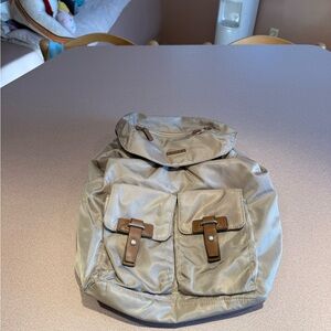 Tumi Voyageur Basel Tan Nylon Backpack Travel